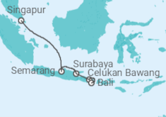 Itinerario del Crucero Singapur - Azamara