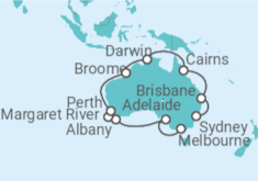 Itinerario del Crucero Desde Melbourne (Australia) a Sidney (Australia) - Princess Cruises