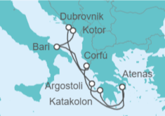 Itinerario del Crucero Grecia, Italia y Croacia sublimes 2027 - Celestyal Cruises