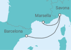 Itinerario del Crucero Italia - Costa Cruceros