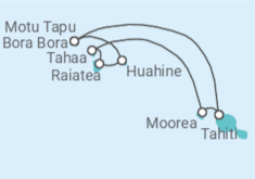 Itinerario del Crucero Polinesia Francesa - Silversea