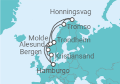 Itinerario del Crucero Fiordos Noruegos - con vuelos - MSC Cruceros