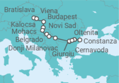 Itinerario del Crucero Del Danubio Azul al Mar Negro (puerto/puerto) - CroisiEurope