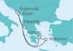 Itinerario del Crucero Aventura Marina y Descanso Hedonista - Virgin Voyages
