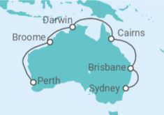 Itinerario del Crucero Australia - Princess Cruises