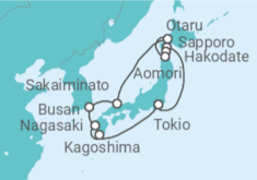 Itinerario del Crucero Cerezos en flor en Hokkaido - Princess Cruises