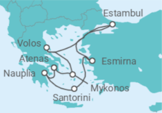 Itinerario del Crucero Grecia, Turquía - Costa Cruceros