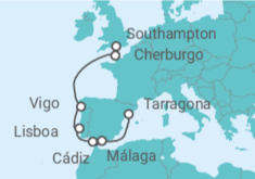 Itinerario del Crucero España, Portugal, Francia - MSC Cruceros