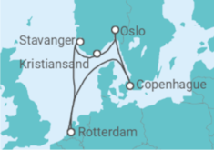 Itinerario del Crucero Dinamarca, Noruega - Holland America Line