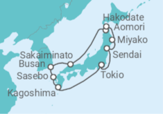 Itinerario del Crucero Japón, Corea Del Sur - Silversea