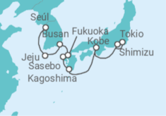 Itinerario del Crucero Desde Tokio (Japón) a Incheon (Seúl, Corea del Sur) - Silversea