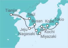 Itinerario del Crucero Desde Incheon (Seúl, Corea del Sur) a Tokio (Japón) - Silversea
