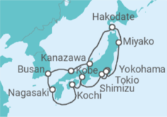 Itinerario del Crucero Desde Yokohama (Japón) a Tokio (Japón) - Silversea