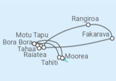Itinerario del Crucero Polinesia Francesa - Silversea