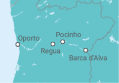 Itinerario del Crucero Portugal - Scenic cruises