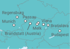 Itinerario del Crucero Desde Budapest (Hungría) a Munich - Scenic cruises
