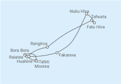 Itinerario del Crucero Polinesia Francesa - Silversea