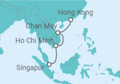 Itinerario del Crucero Desde Singapur a Hong Kong (China) - Silversea