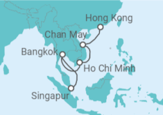 Itinerario del Crucero Tailandia, Vietnam - Silversea