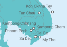 Itinerario del Crucero Camboya - AmaWaterways