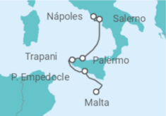 Itinerario del Crucero De Croacia a las costas del sur de Italia: un crucero entre legados antiguos, tradiciones y el arte  - CroisiMer