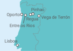 Itinerario del Crucero Desde Lisboa (Portugal) a Oporto (Portugal) - Scenic cruises