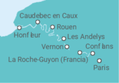 Itinerario del Crucero Francia - Scenic cruises