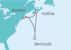 Itinerario del Crucero Canadá, Bermudas - NCL Norwegian Cruise Line