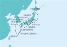 Itinerario del Crucero Japón, Corea Del Sur - Silversea