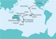 Itinerario del Crucero Vuelta al mundo - Silversea