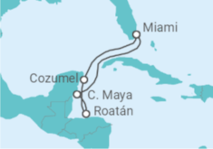 Itinerario del Crucero Honduras, México - con vuelos - Royal Caribbean