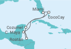 Itinerario del Crucero Honduras, México - con vuelos - Royal Caribbean