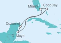 Itinerario del Crucero México - con vuelos - Royal Caribbean