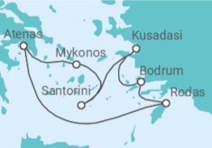 Itinerario del Crucero Grecia, Turquía - con vuelos - Royal Caribbean