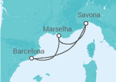 Itinerario del Crucero Suecia, Letonia, Estonia, Finlandia, Polonia, Dinamarca - AIDA
