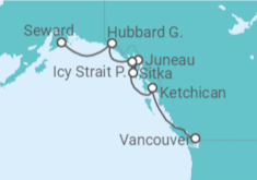Itinerario del Crucero Alaska TI - Celebrity Cruises