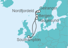 Itinerario del Crucero Noruega - Celebrity Cruises