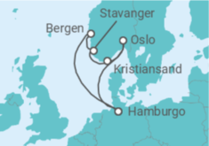 Itinerario del Crucero Noruega TI - AIDA