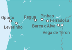 Itinerario del Crucero Oporto, el valle del Duero y Salamanca - CroisiEurope