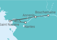 Itinerario del Crucero Crucero por los Castillos del Loira - CroisiEurope