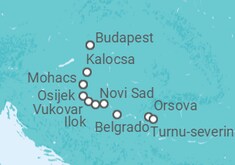 Itinerario del Crucero Budapest, la Perla del Danubio y las Puertas de Hierro - CroisiEurope