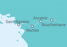 Itinerario del Crucero Navidad en el Valle del Loira y sus castillos - CroisiEurope