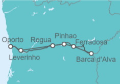 Itinerario del Crucero Oporto, el valle del Duero y Salamanca - CroisiEurope