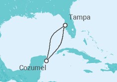 Itinerario del Crucero México - Carnival Cruise Line