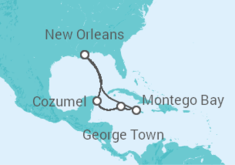 Itinerario del Crucero Jamaica, Islas Caimán, México - Carnival Cruise Line