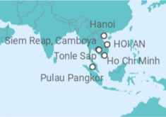 Itinerario del Crucero Camboya esencial y Vietnam al completo - CroisiEurope