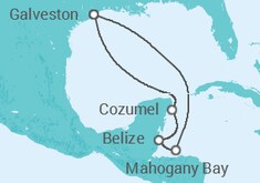 Itinerario del Crucero México, Belice - Carnival Cruise Line