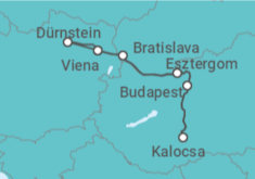 Itinerario del Crucero Las perlas del Danubio (formula puerto/puerto) - CroisiEurope