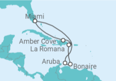 Itinerario del Crucero Aruba y República Dominicana - Carnival Cruise Line