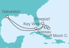 Itinerario del Crucero Estados Unidos y Bahamas - Carnival Cruise Line